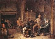 Hendrick Martensz Sorgh A tavern interior with peasants drinking and making music Germany oil painting artist